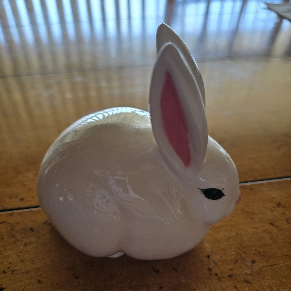 Vintage 1970's Porcelain Rabbit Figure